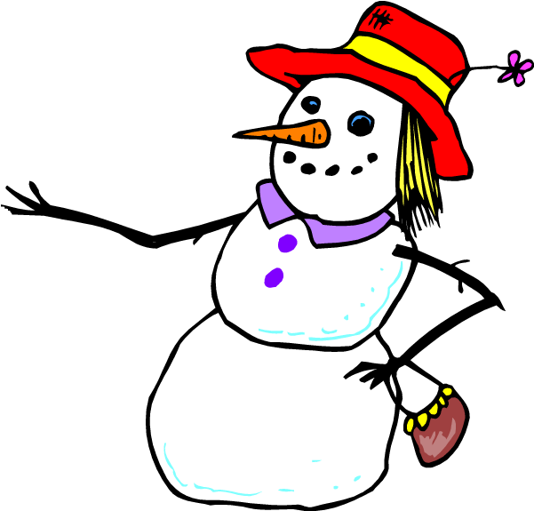 Funny Tubing Download - Snow Lady Clip Art (600x600)