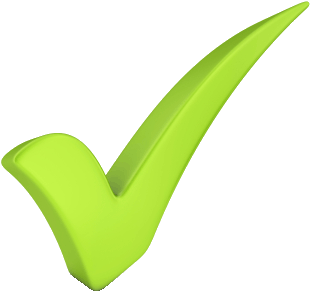 Green Checkmark Trans Bkgrd - Green Check Mark (347x346)