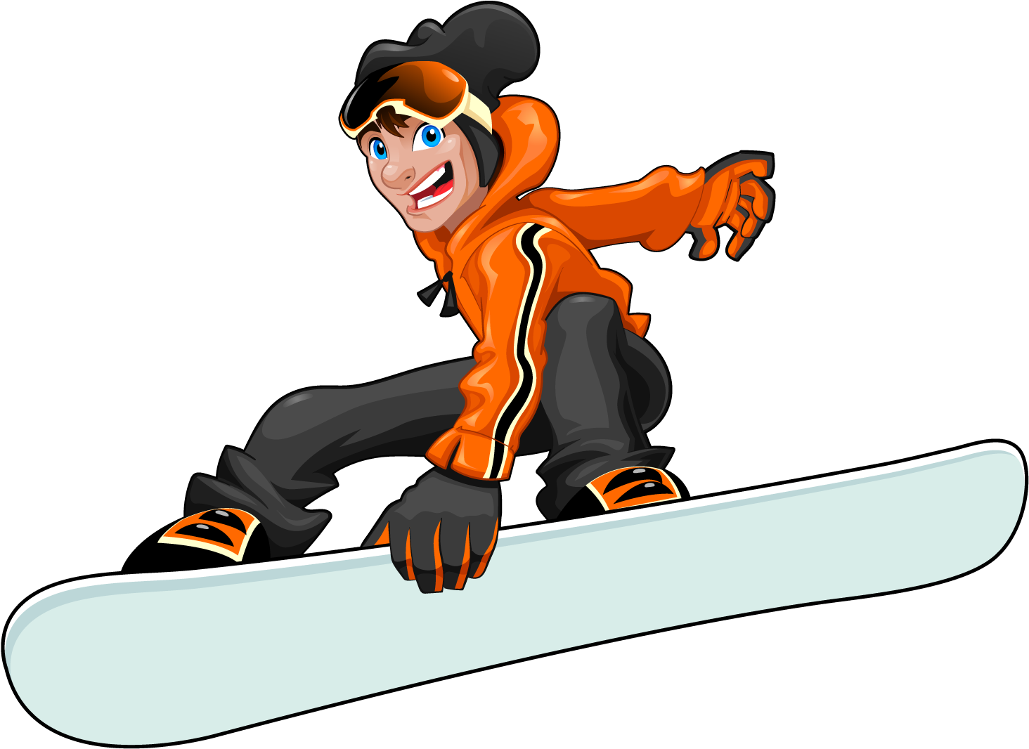 Snowboarding Cartoon Winter Sport - Snowboard Cartoon (1600x1600)