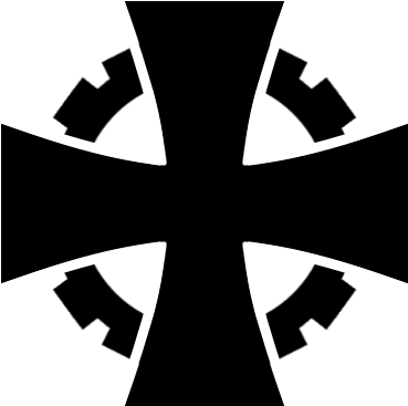 Gear And Iron Cross By Columbiansfr - Digital Art (400x400)