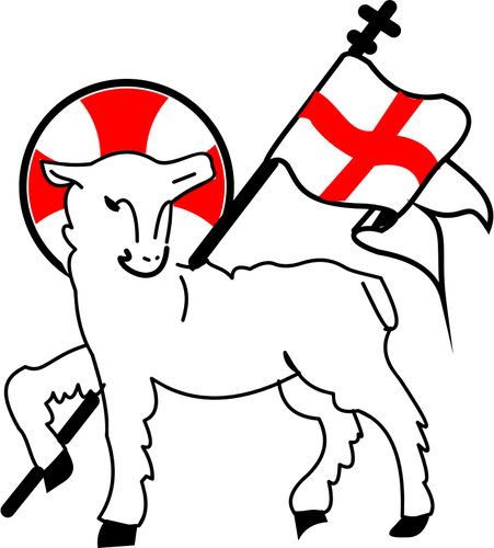 Cross Clipart Lamb - Lamb Of God Clipart (451x500)