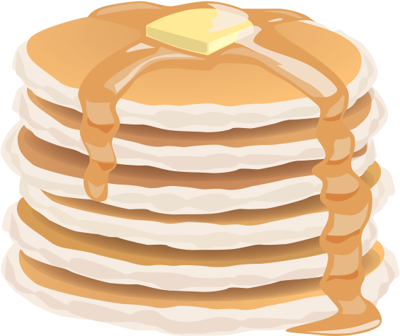 Clipart Pan Cake Pancakes Pancake Transparent Pencil - Animated Picture Of Pancakes (582x507)