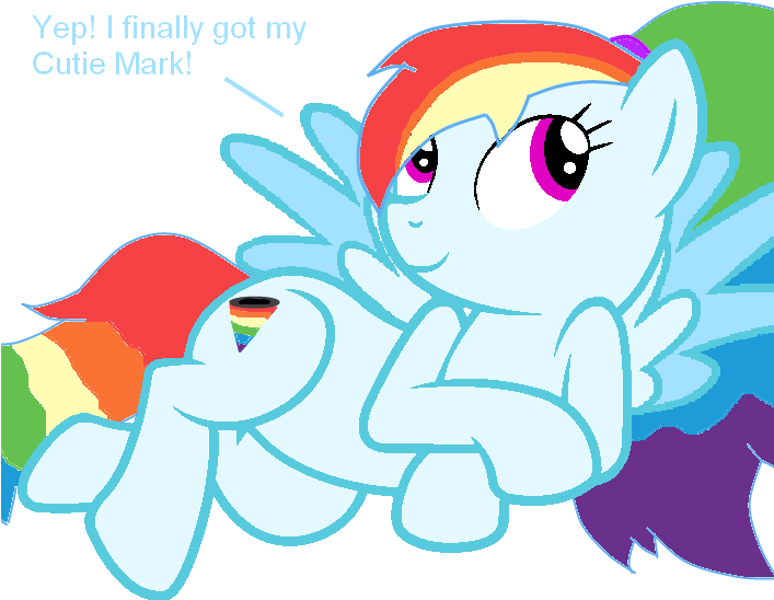 Rainbow Tornado Gets Her Cutie Mark By Ghosthogphantazia - Rainbow Tornado Cutie Mark (706x602)