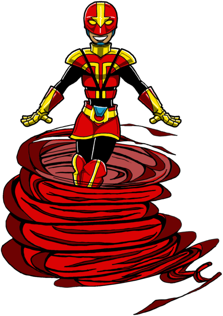 Traya Sutton As Red Tornado By Bastard-bird - Deviantart (751x1064)