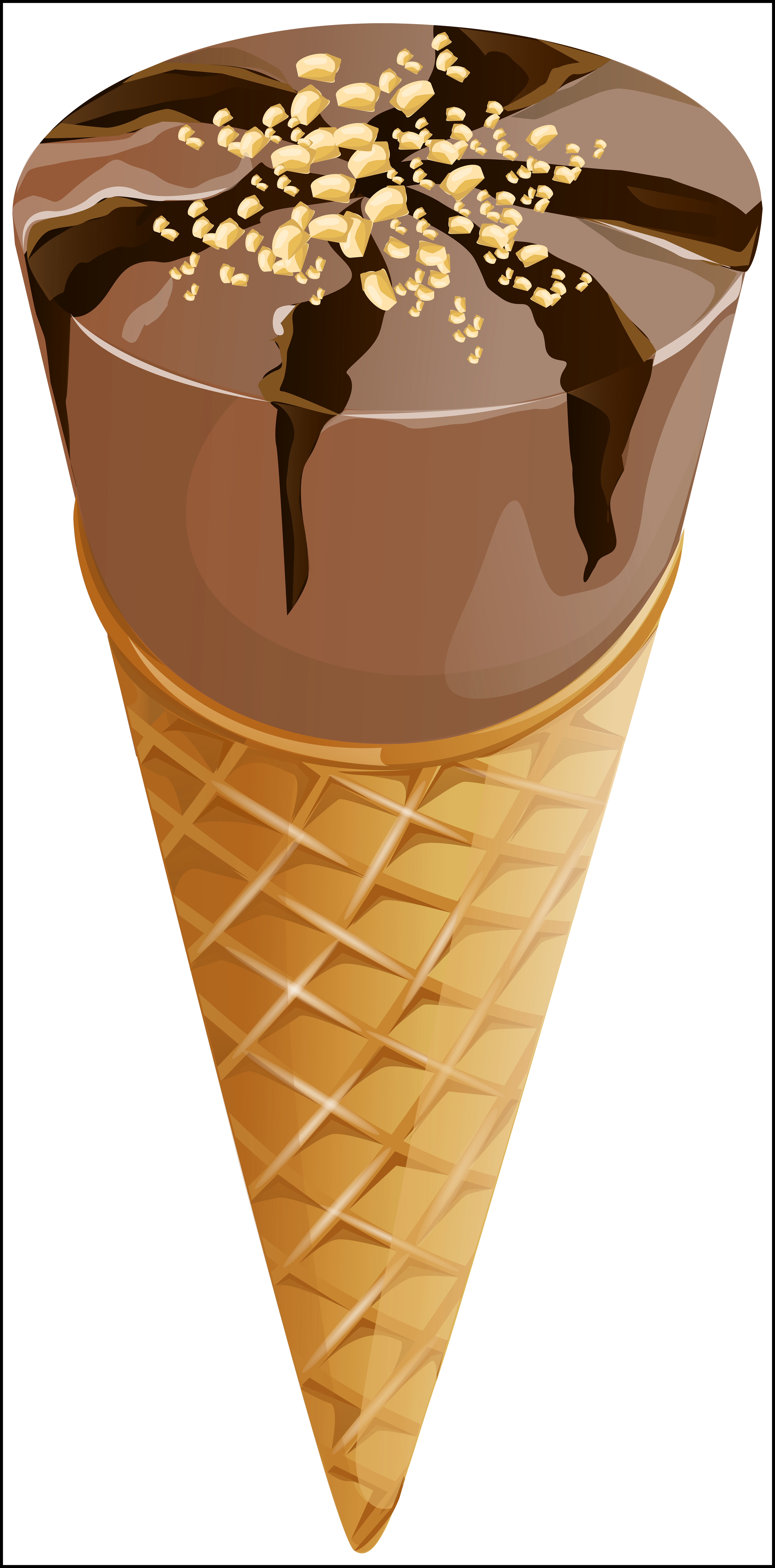 Incredible Chocolate Ice Cream Transparent Png Clip - Clip Art (3982x8050)