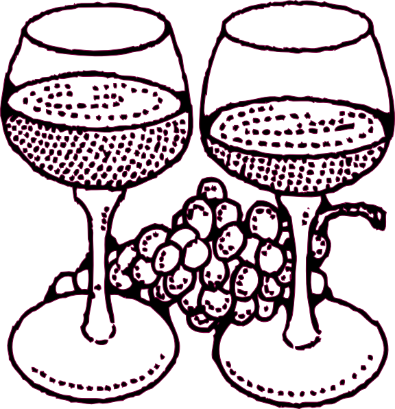 Wine Glass Clip Art (576x596)