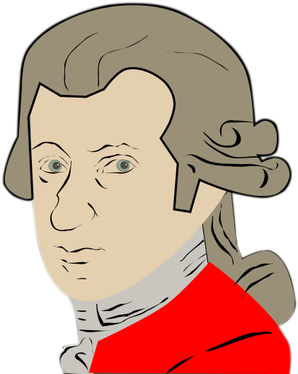 Mozart Clipart - Wolfgang Amadeus Mozart Png (550x549)