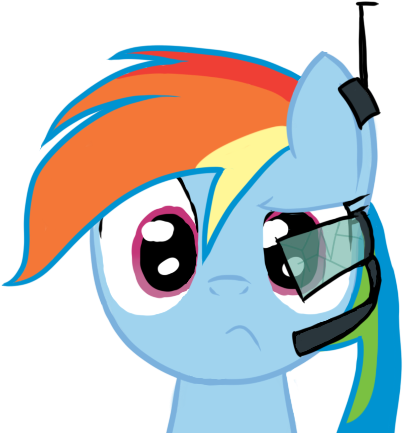 Rainbow Dash Confused Portrait Ftnlr Day16 By Darkflame75 - Author (435x435)
