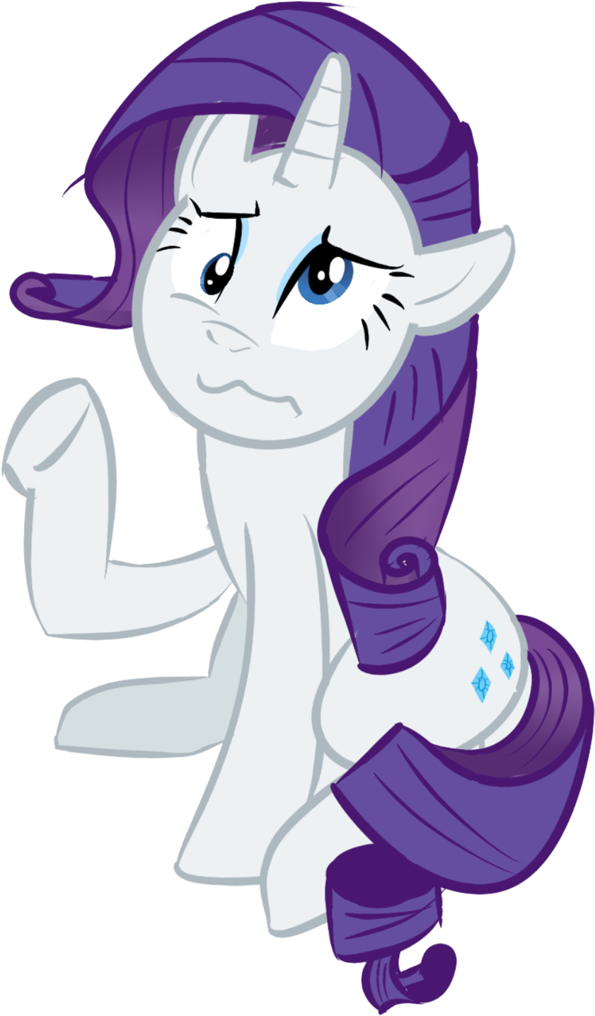 Confused Rarity By Yinglongfujun Confused Rarity By - Cartoon (1024x1583)