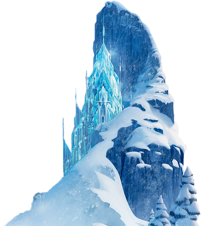 Frozen Castle In Winter Landscape - Frozen Ice Castle Png (850x808)