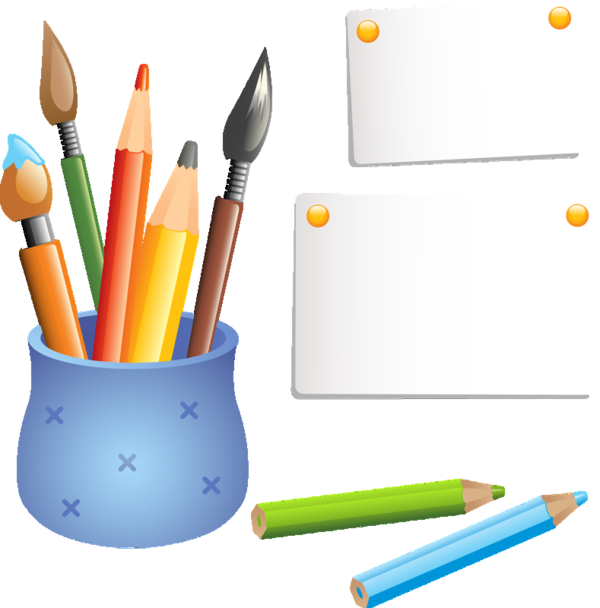Clip Art Educaci N - Cartoon Stationery Png (600x608)
