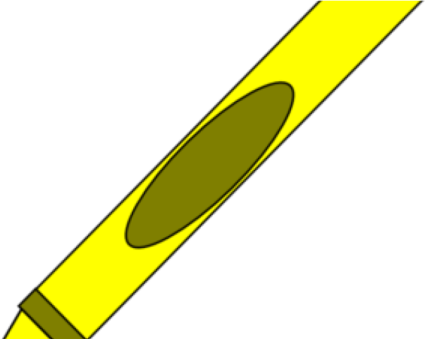 Yellow Crayon Clipart - Clip Art (640x480)