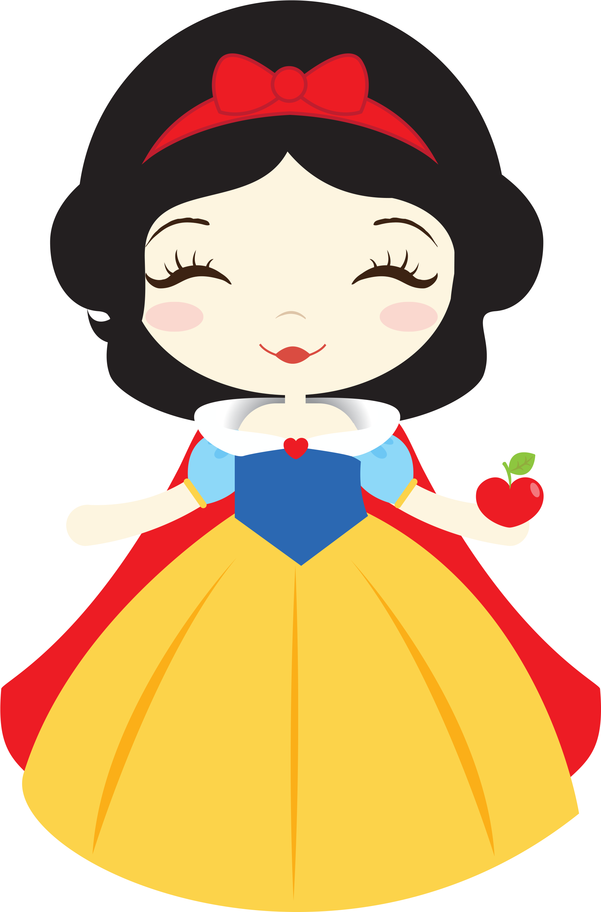 Marcos Para Fotos De Princesas Y Superhéroes - Branca De Neve Cute Png (3000x3000)
