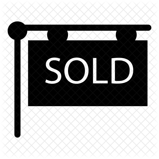 Sold Board Icon - Sign (512x512)