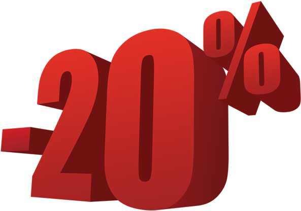 20% Off Sale Png Transparent Image - 25 Off Transparent (600x419)