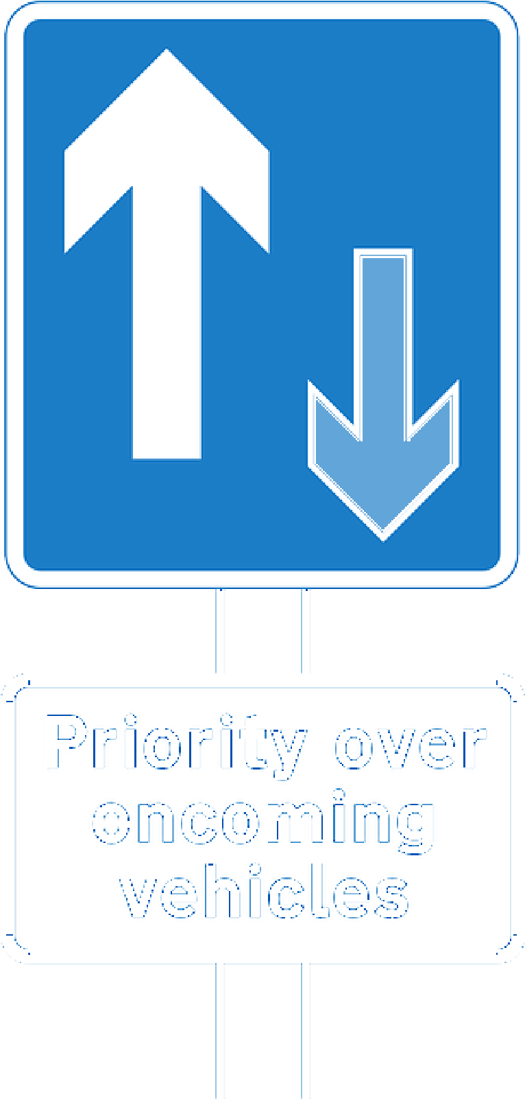 Sign, Symbol, Arrow, Road, Information, Arrows - Traffic (800x1600)