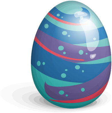 Easter Eggs Clipart Transparent Background - Transparent Easter Egg Png (400x400)