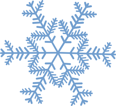 Transparent Snowflake Clipart - Get Home For Christmas (400x363)