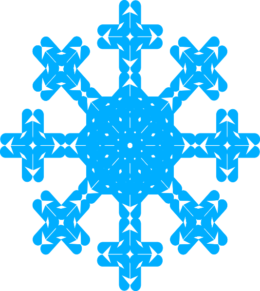 Source - Www - Clker - Com - Report - Snowflake Clipart - Snowflake (534x597)