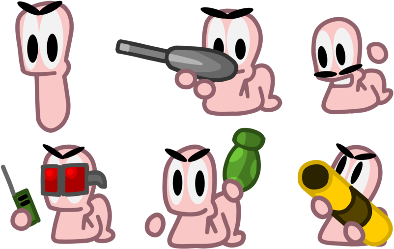 Thurbo 17 5 The Worms Of War By Star And Moon - Worms Drawings Team17 (900x563)