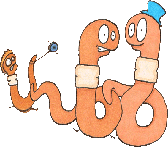 Illustration Of 3 Worms - Worm (589x500)