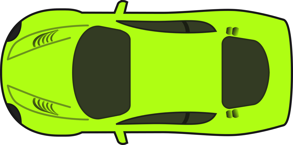 Race Car Racing Cars Clip Art - Car Top View (1200x595)