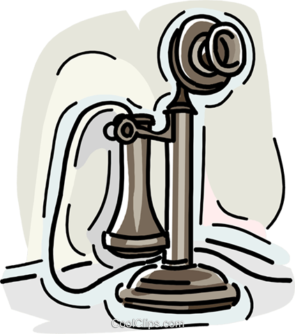 Telephone, Old Telephone Royalty Free Vector Clip Art - Old Telephone (423x480)