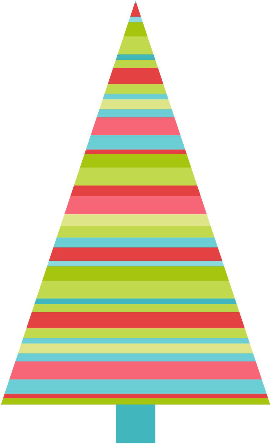 Colorful Christmas Tree, Clip Art - Christmas Borders Clip Art (934x1600)