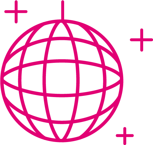 Summer And Christmas Party - Disco Ball Clipart (512x512)