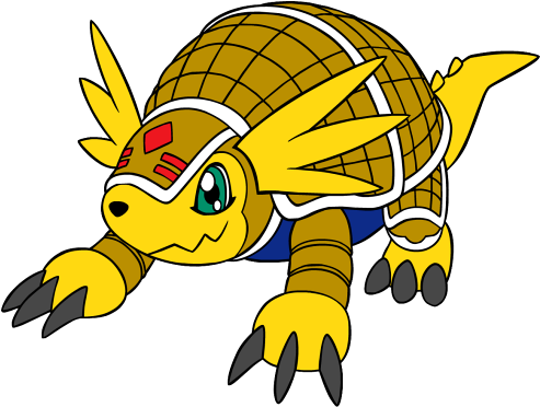 Digital Monsters Character Fanart - Digimon Armadillomon Png (512x512)