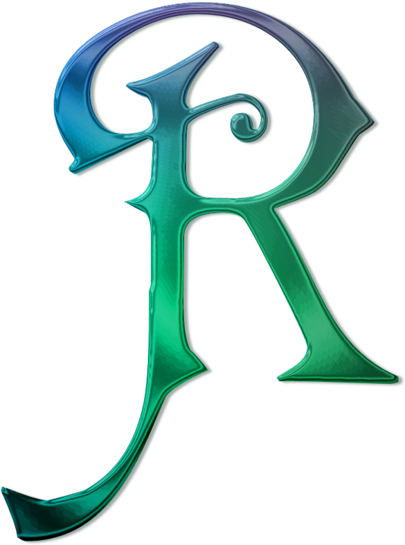 Фото, Автор Mediona - Royal Monogram R Ornament (oval) (593x800)