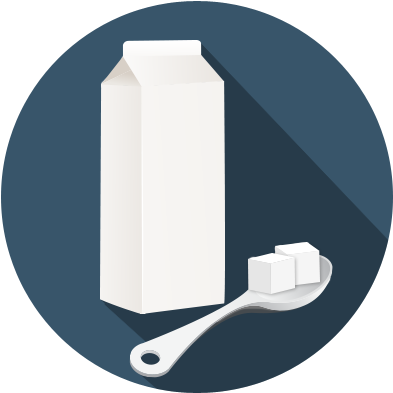 Sugar And Dairy - Illustration (400x400)