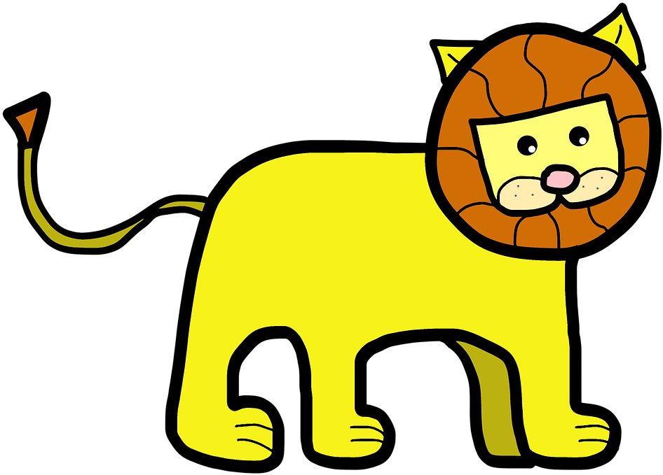 Baby Jungle Animals Clipart 15, Buy Clip Art - ภาพ วาด สัตว์ สิงโต (960x693)