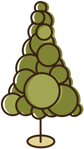 Cartoon Christmas Tree Transparent Image - Cartoon Christmas Tree Transparent Image (512x512)