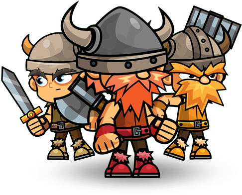 The Vikings Character Set - Cartoon (600x500)