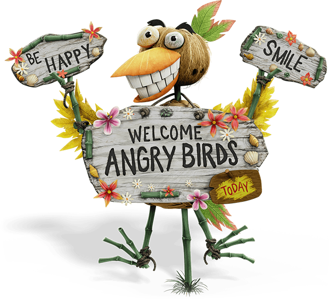 Welcome Angry Birds - Angry Birds Bird Island (677x615)