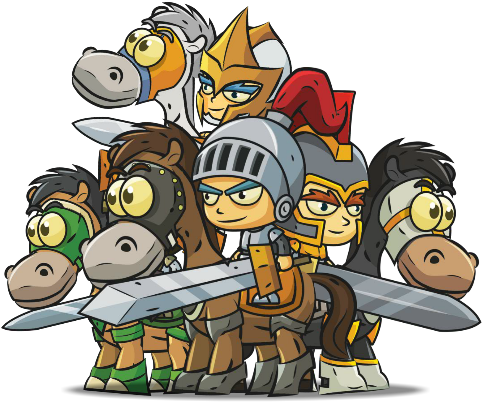 Kings On Horseback Royalty Free Game Art - Game (600x500)