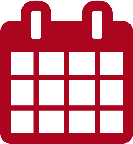 Reports & Data - Calendar Icon Vector Red (500x500)