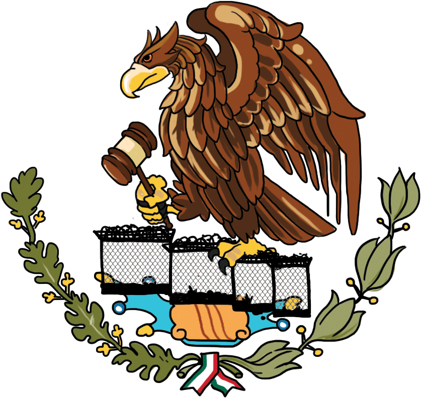 Illustration By Thovatey Tep - Mexican Flag (900x900)