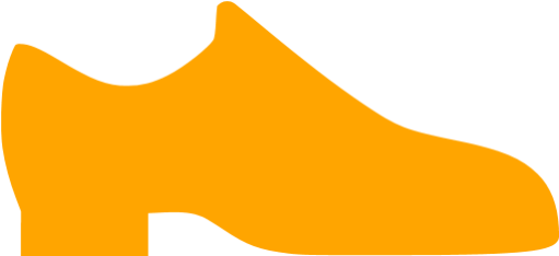 On Orange Shoes - Grey Shoe Icon (512x512)