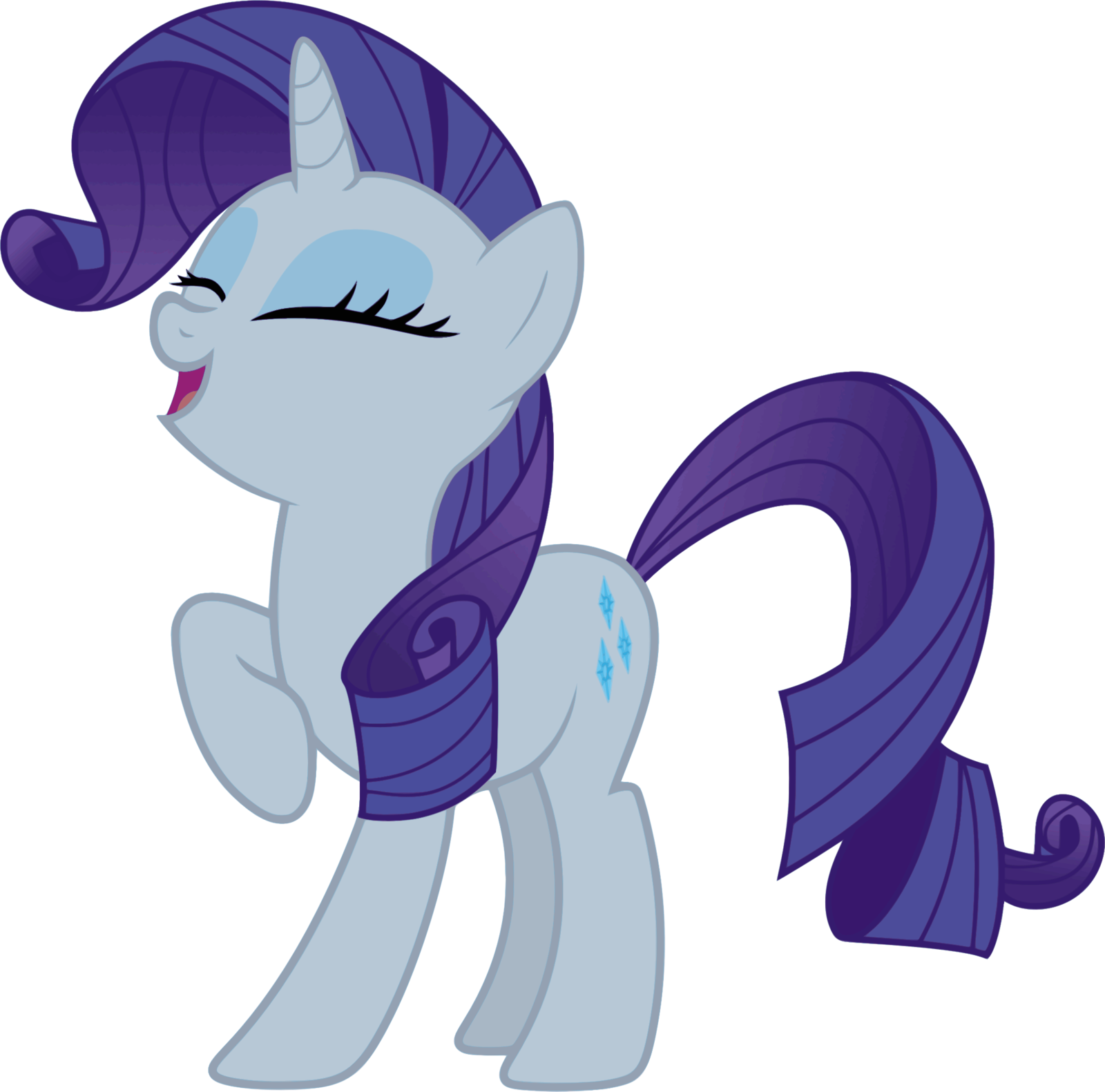 Vector By Regolithx Laughing Rarity - Mlp Rarity Laughing (1600x1581)