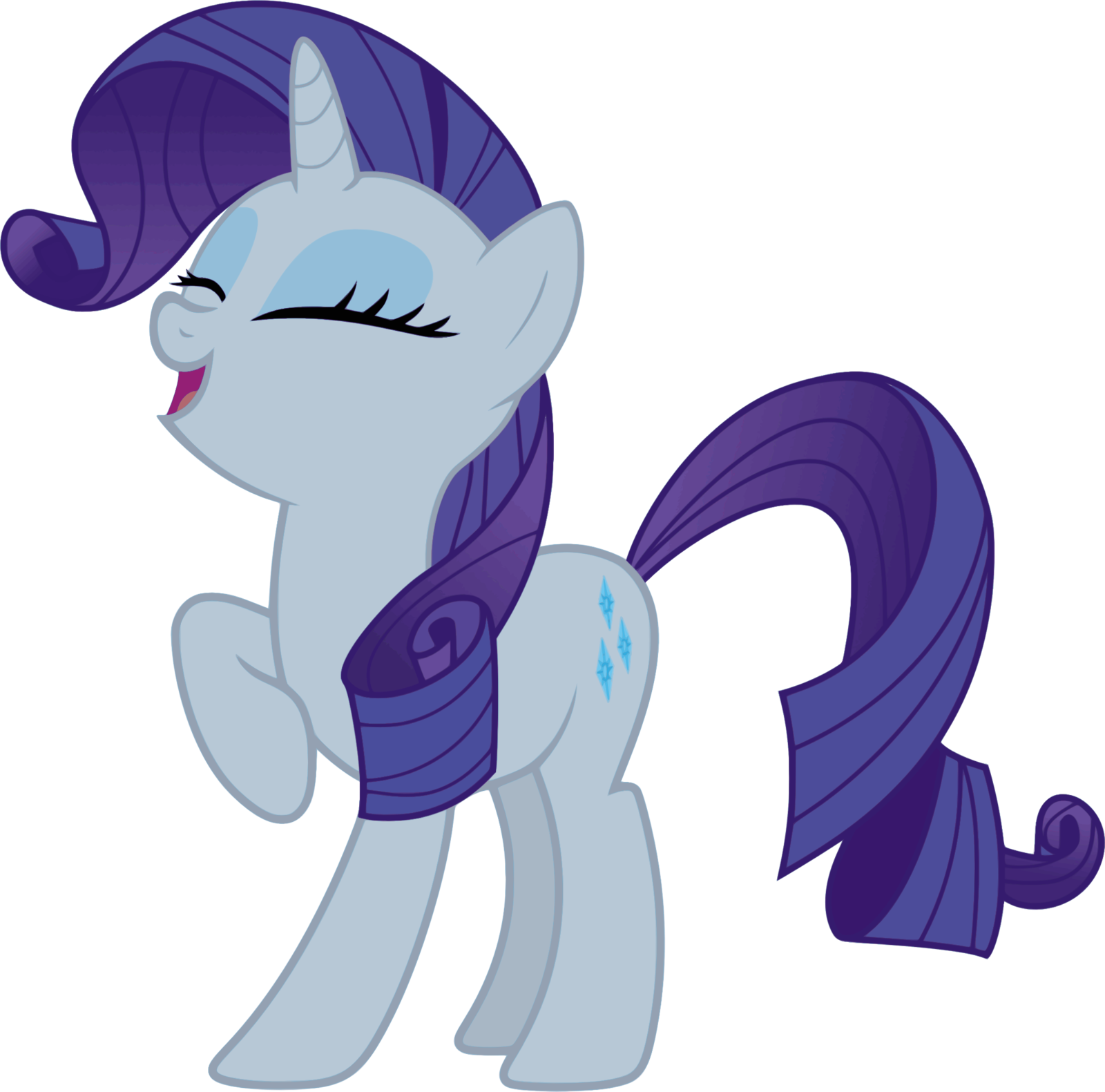 Vector By Regolithx Laughing Rarity - Mlp Rarity Laughing - (1600x1581) Png  Clipart Download
