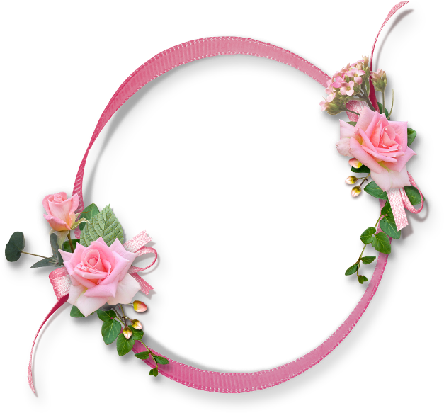 Pink Roses Frames - Beautiful Photo Frames Free Download (650x629)