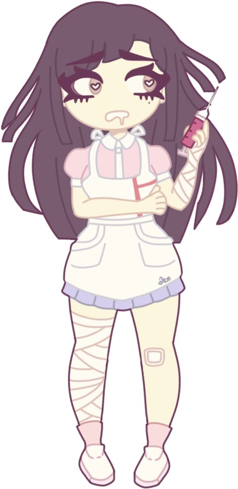 [ Pastel Goth ] Nurse Me Back To Health By Discolourful - Pastel Syringe Nurse (694x1152)