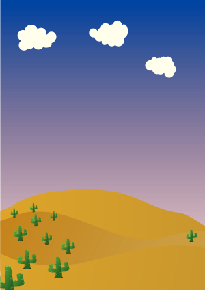Idea For Background Scene Toy - Desert Background Clipart (300x424)