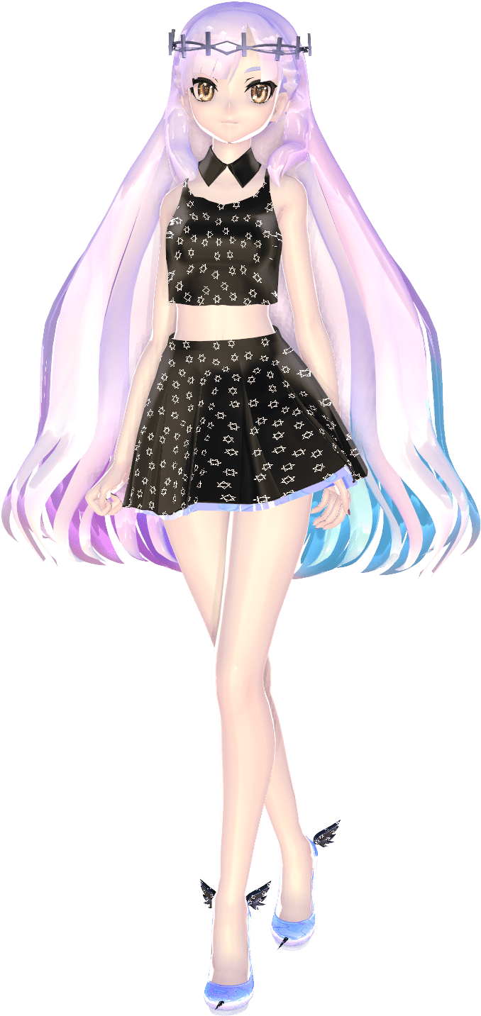 Mmd Pastel Goth Model (1000x1500)