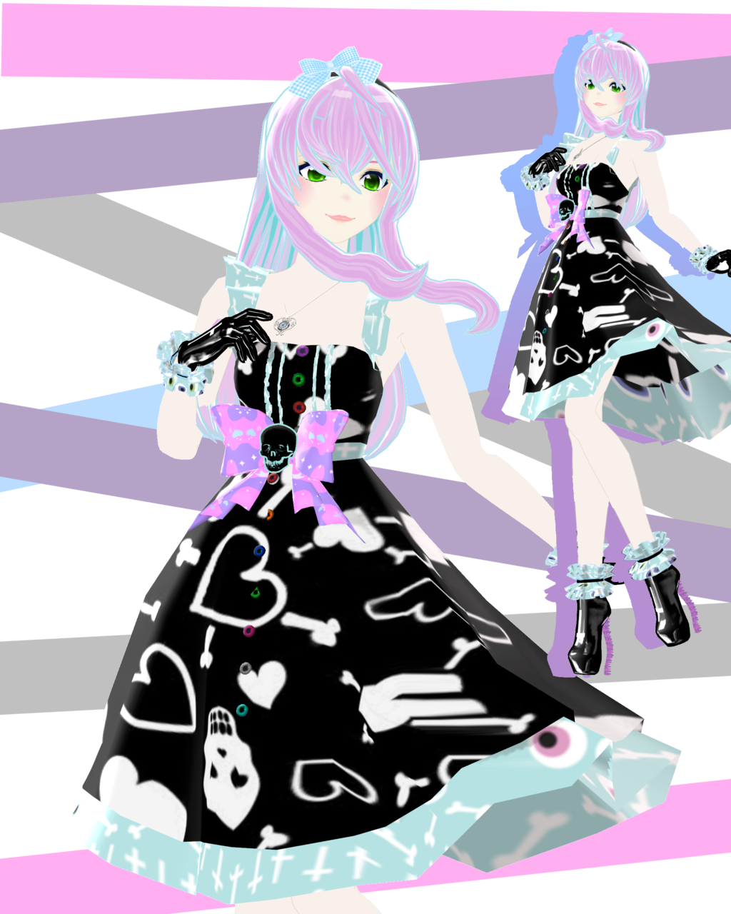 Download By Yamisweet Pastel Goth - Mmd Pastel Goth (1024x1280)