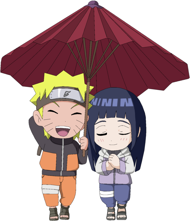 Naruto E Hinata Chibi - Naruto Dan Hinata Chibi (857x933)