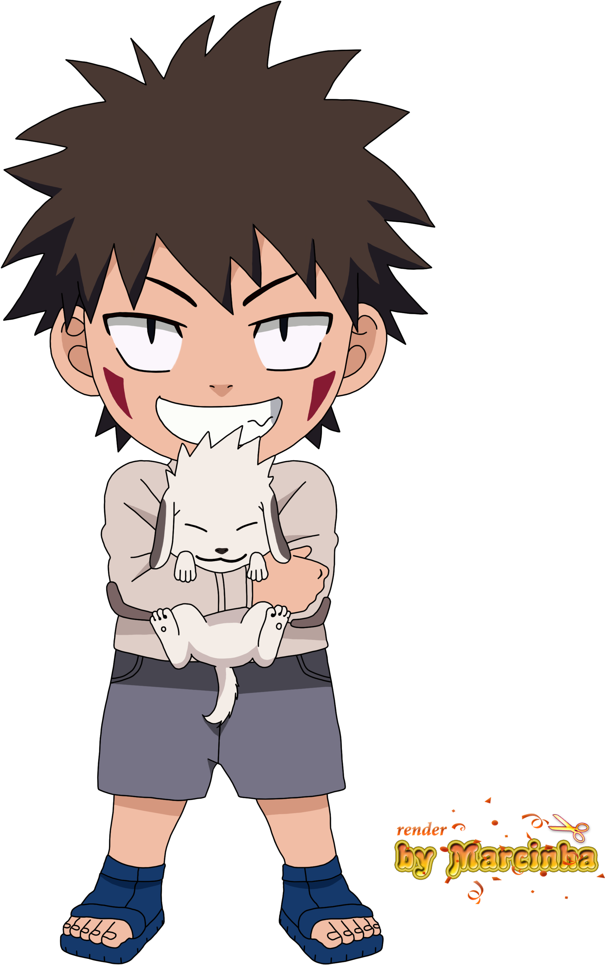 Naruto Kiba And Akamaru Small (2500x3500)