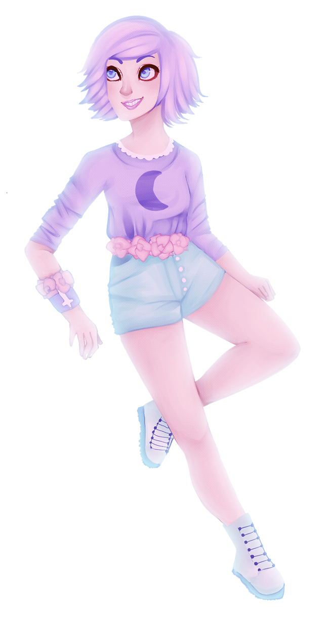Pastel Goth By Abbeylynn - Drawing (654x1223)